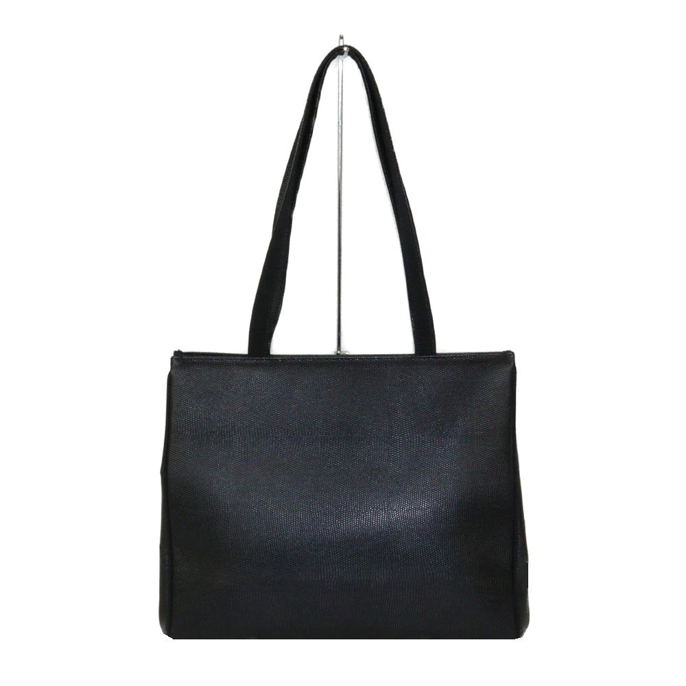 Salvatore Ferragamo Tote Shoulder Handbag Bag Black Leather
